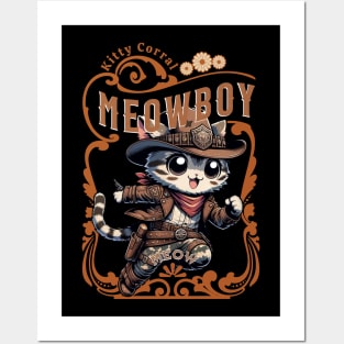 Camo Kitty Cowboy - The Ultimate Feline Outlaw Posters and Art